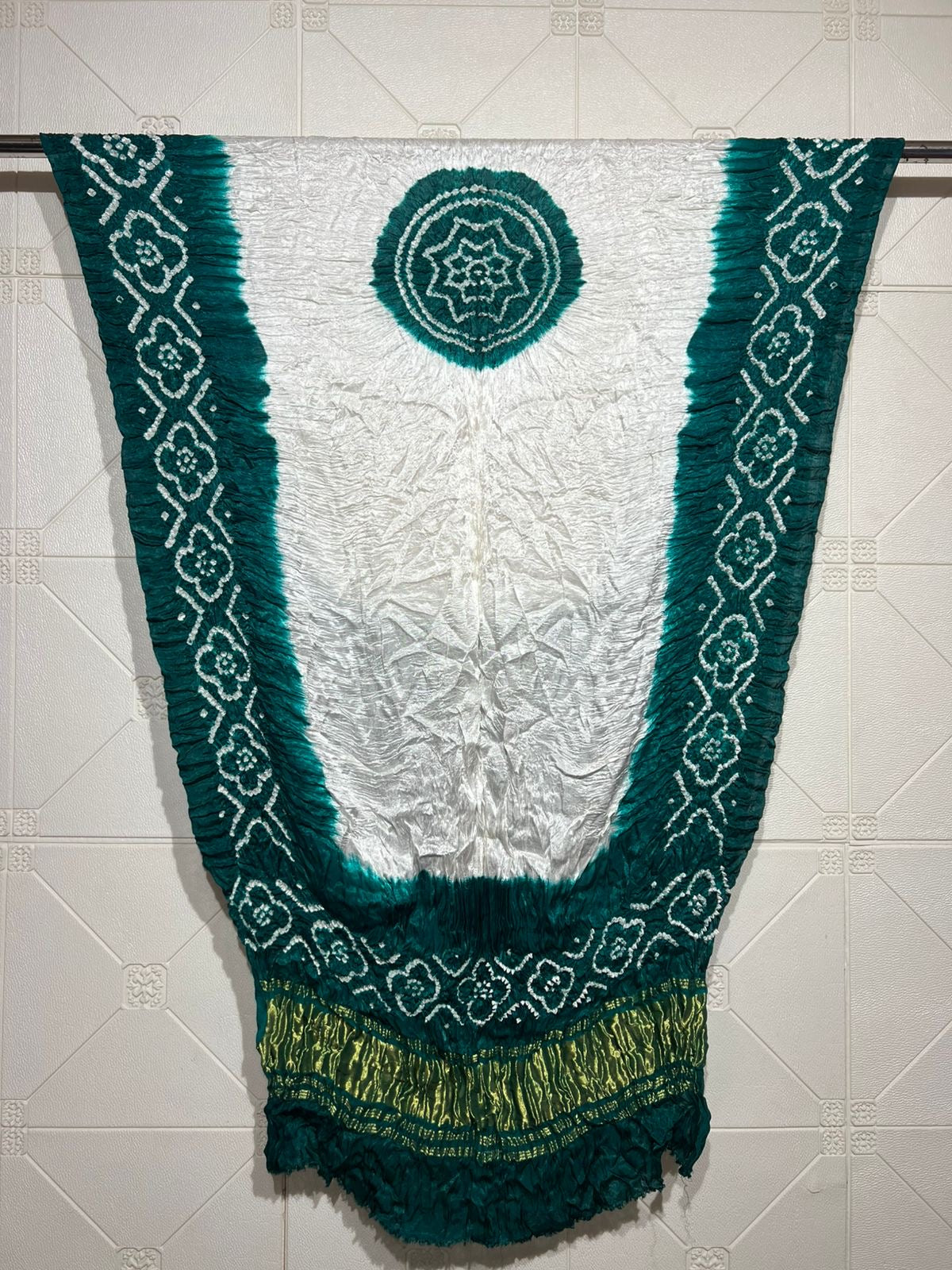 Modal Silk Bandhani And Malti Color Zari Pallu Dupatta