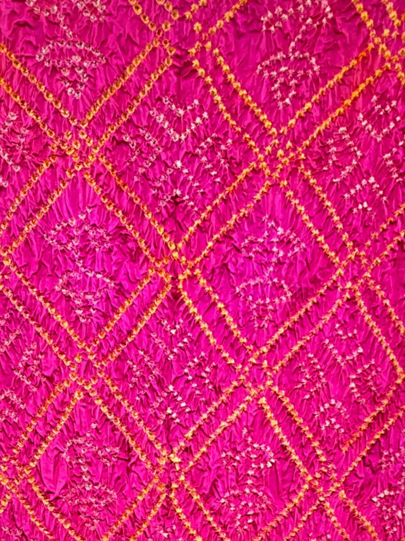 Modal Silk Barbhat Bandhej Barik bandhani With Zari Pallu Dupatta