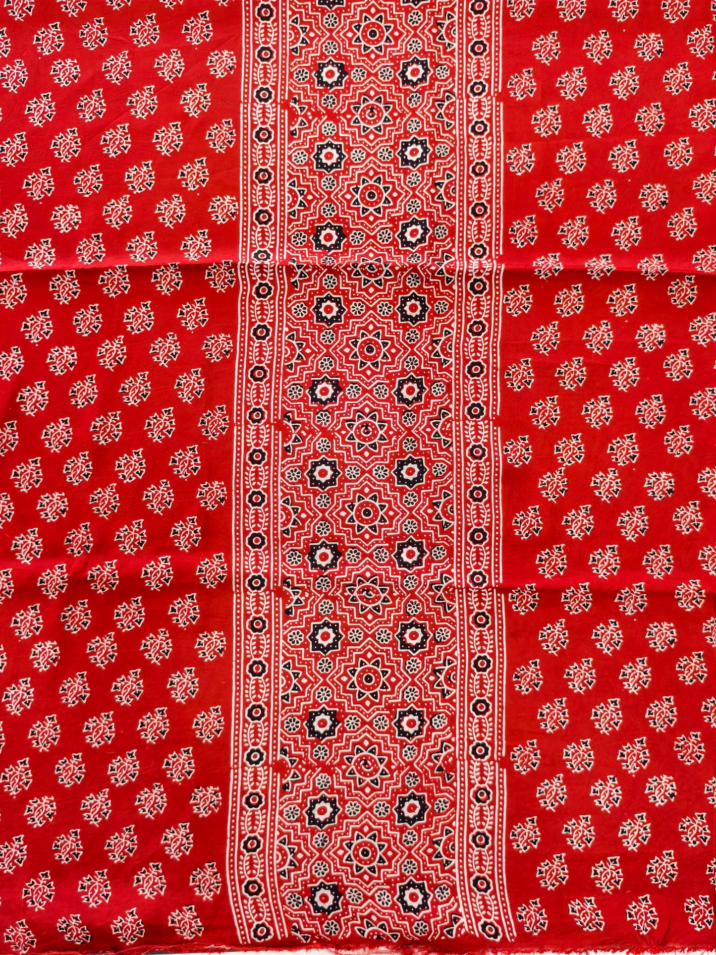Modal Silk Rast Ajrakh Hand Block Print Suit with Neptol Dye & Zari Pallu Dupatta – Premium Designer Ethnic Wear