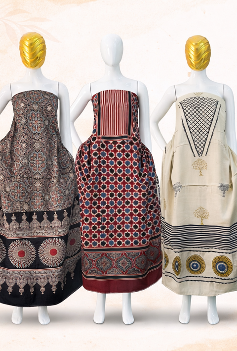 ajrakh netural 3 pice