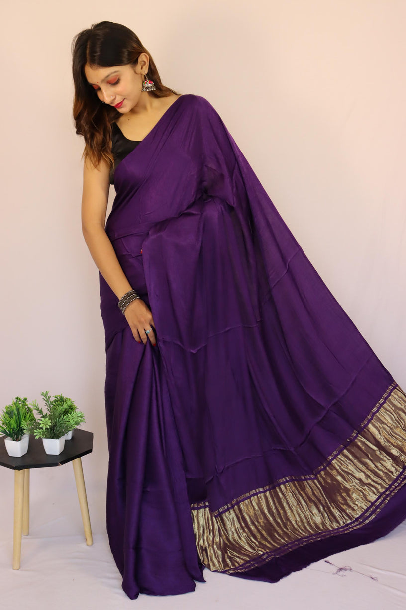 PLAIN DYE SAREE