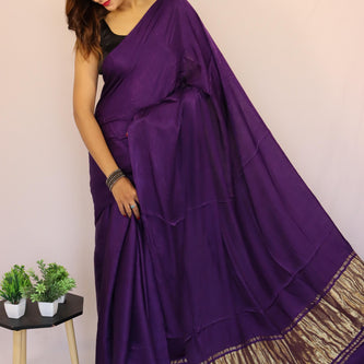 PLAIN DYE SAREE