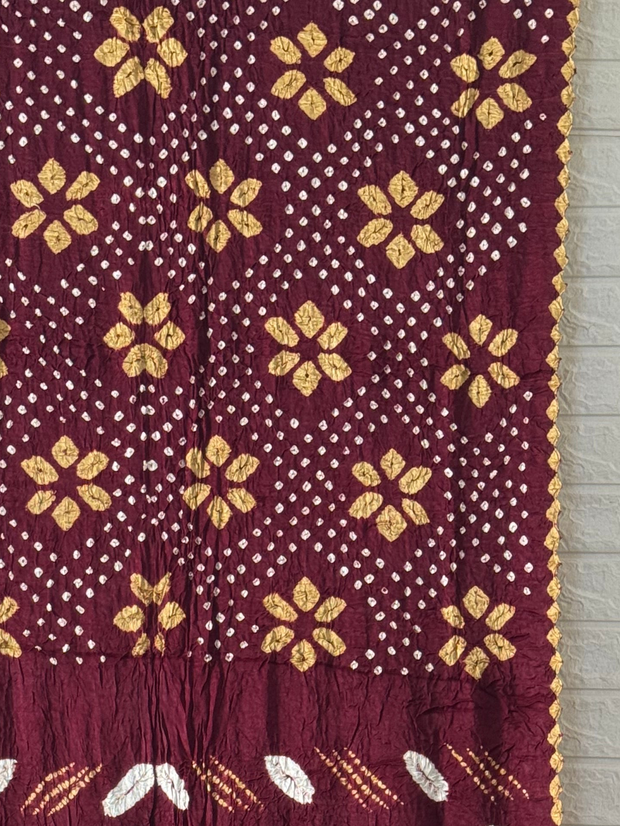 modal silik saree shibori with bandhej