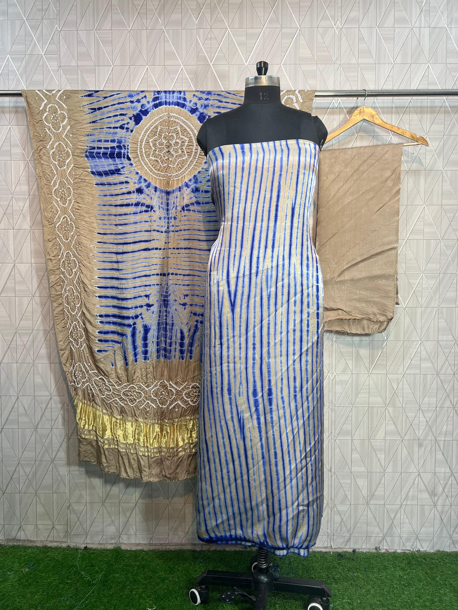 Modal Silk Tiy & Dye Bandhani dupatta 3 Pice suits