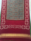Modal silk ajrakh and bandhani dupatta screen print