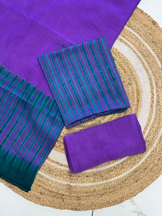 Modal Silk Tiy & Dye 3 Pice suit