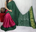 modal silk bandhani saree