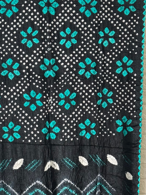 modal silik saree shibori with bandhej