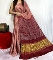 modal silk bandhani saree