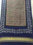Modal silk ajrakh and bandhani dupatta screen print