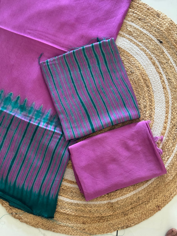 Modal Silk Tiy & Dye 3 Pice suit