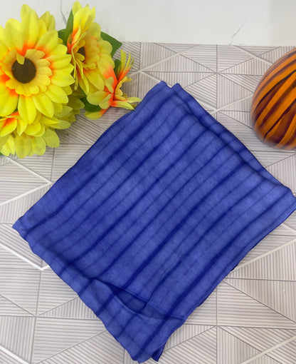 Blue & Black Modal Silk Tie & Dye Bandhani Dupatta 3 Piece Suits