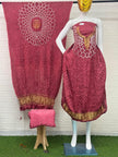 Modal Silk  Bandhani 3-Piece Suit with Zari Pallu Dupatta | Dot Bandhani Bottom