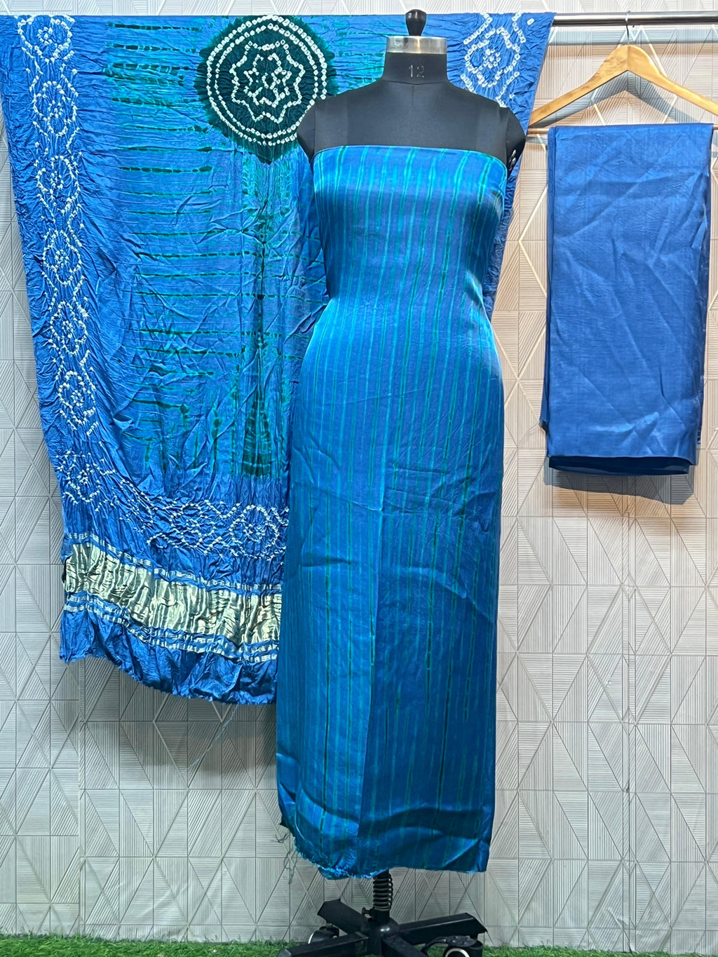 Modal Silk Tiy & Dye Bandhani dupatta 3 Pice suits