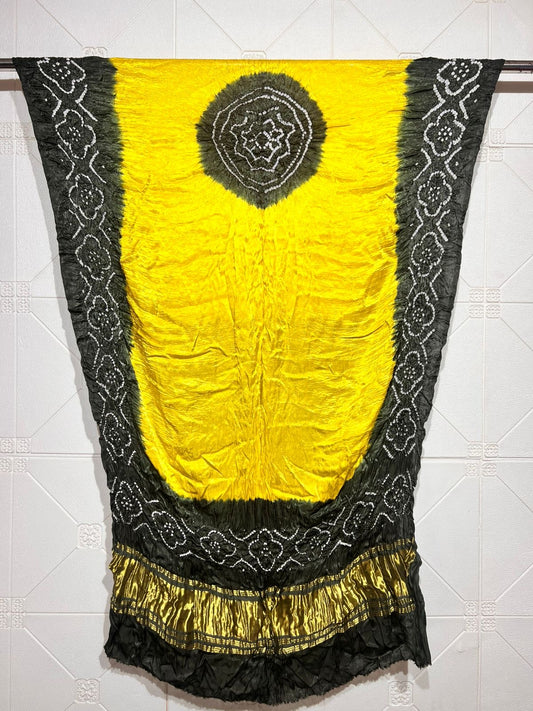 Modal Silk Bandhani And Malti Color Zari Pallu Dupatta