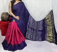 modal silk bandhani saree
