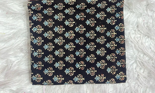 Cotton running febric hand block print natural dye