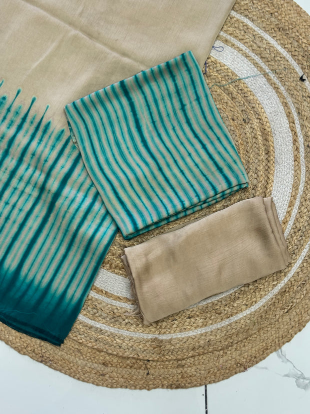 Modal Silk Tiy & Dye 3 Pice suit