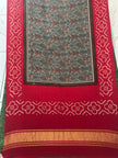 Modal silk ajrakh and bandhani dupatta screen print