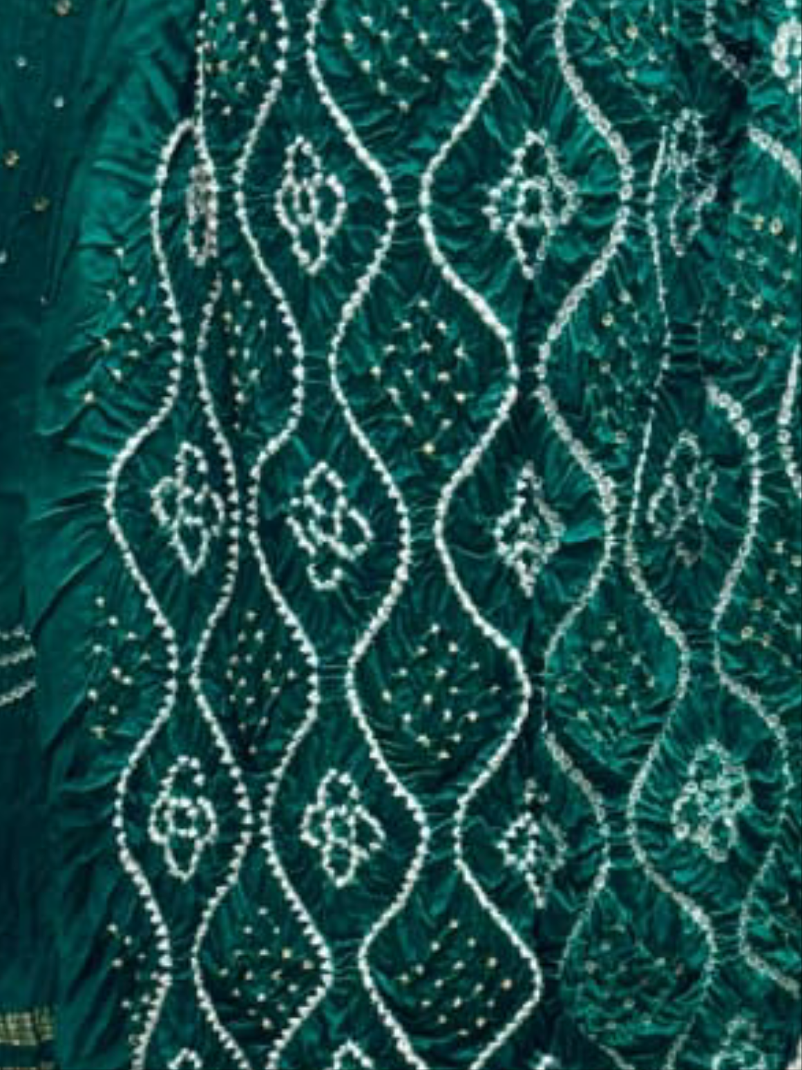 Modal Silk Bandhani 3 Piece Suit – Pure Barik Bandhej Top, Dupatta & Bottom | Premium Ethnic Wear