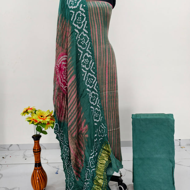 Modal Silk Tiy & Dye Bandhani dupatta 3 Pice suits