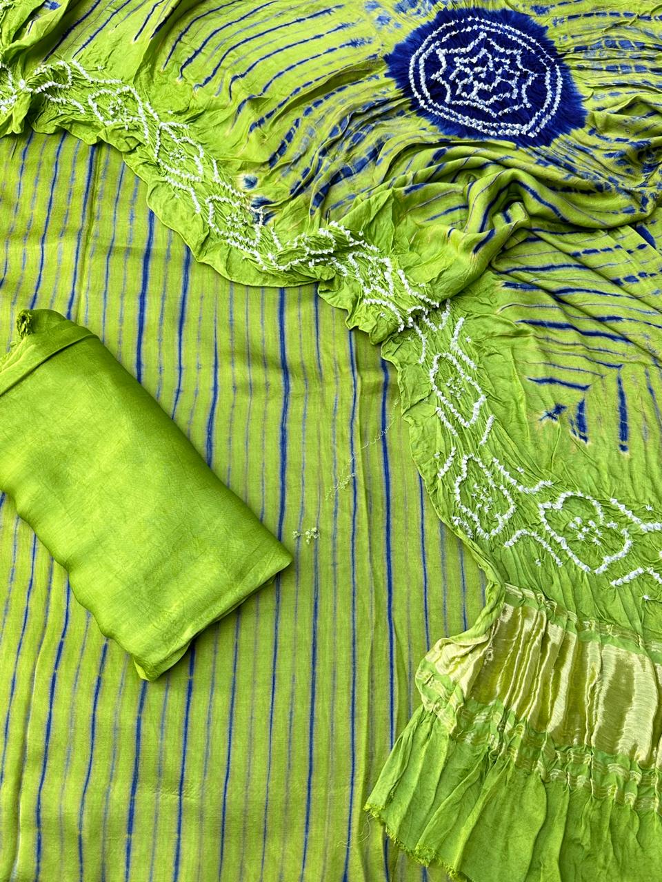 Modal Silk Tiy & Dye Bandhani dupatta 3 Pice suits