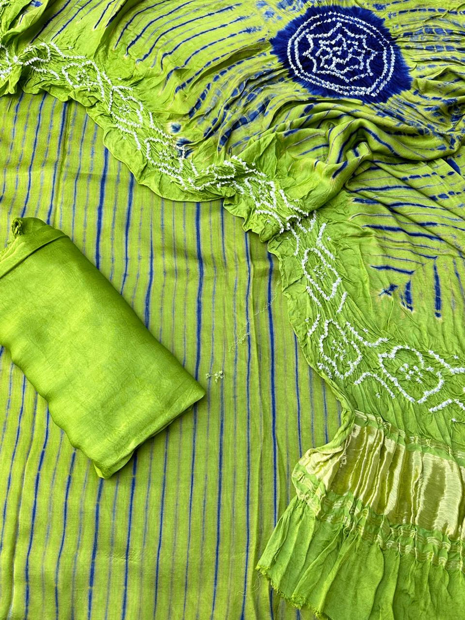 Modal Silk Tiy & Dye Bandhani dupatta 3 Pice suits