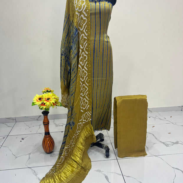 Modal Silk Tiy & Dye Bandhani dupatta 3 Pice suits