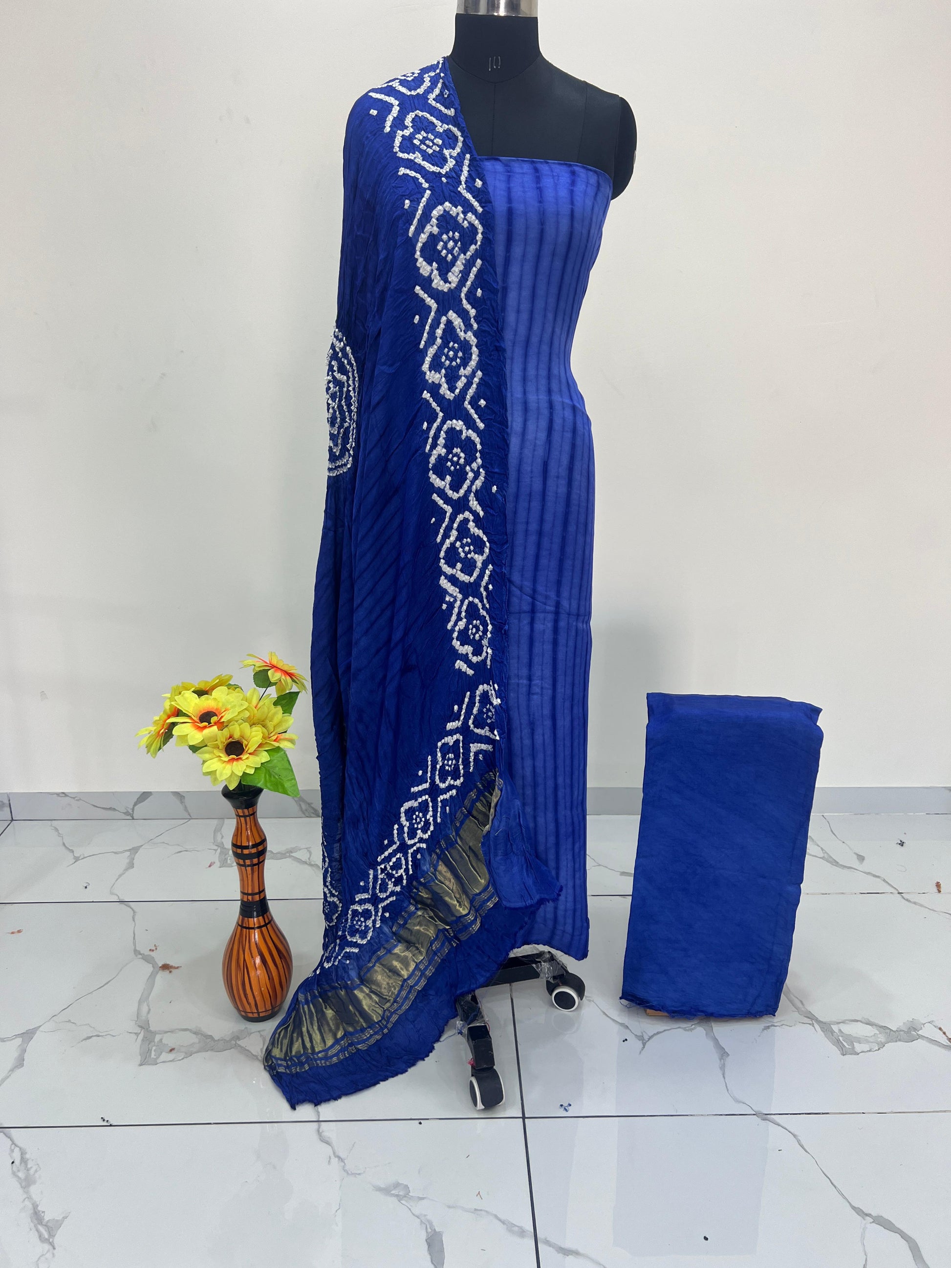 Modal Silk Tiy & Dye Bandhani dupatta 3 Pice suits