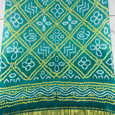 Modal Silk Shaded Lite & Dark Suit with Bandhej Barbhat Dupatta & Zari Pallu