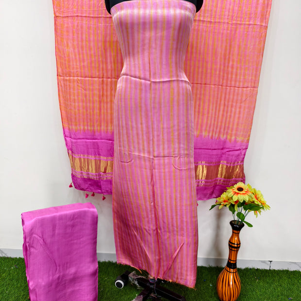 Modal Silk Tiy & Dye 3 Pice suit