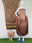 Modal Silk Shaded Lite & Dark Suit with Bandhej Barbhat Dupatta & Zari Pallu