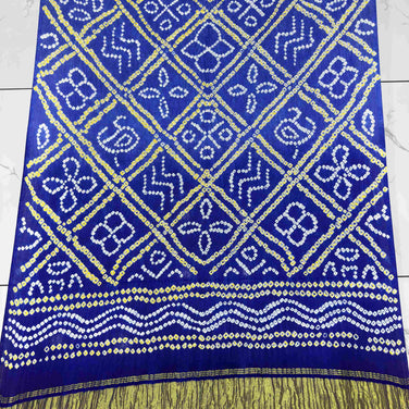 Modal Silk Shaded Lite & Dark Suit with Bandhej Barbhat Dupatta & Zari Pallu