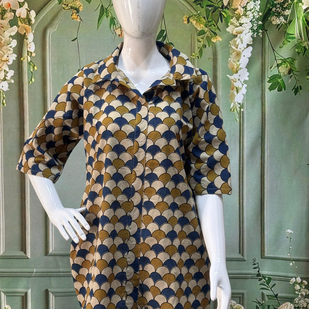 Ajrakh Hand Block Print Pure Cotton Shirt