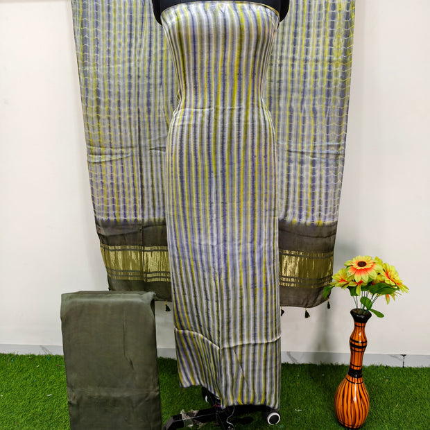 Modal Silk Tiy & Dye 3 Pice suit