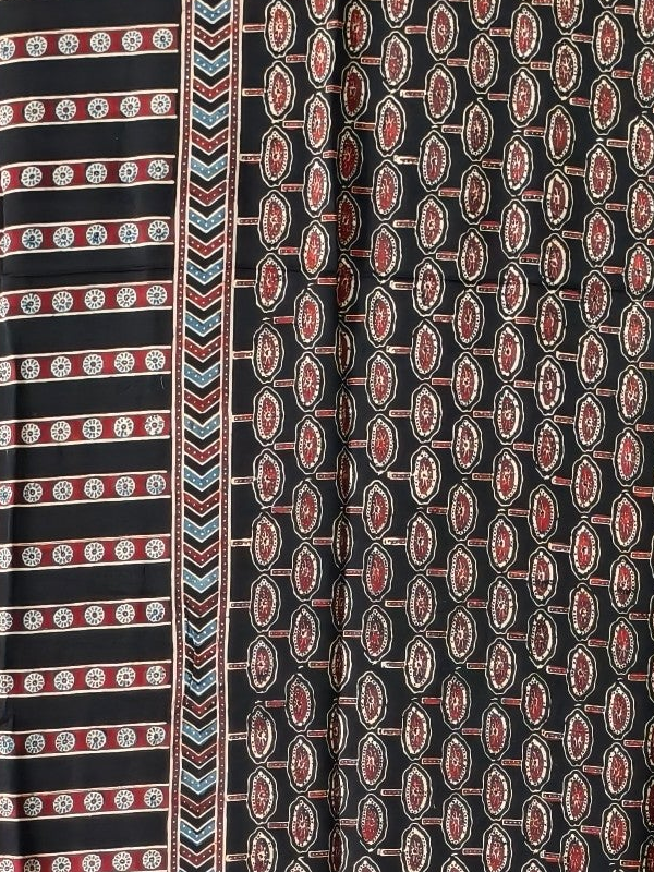 Traditional Ajrakh Saree Online