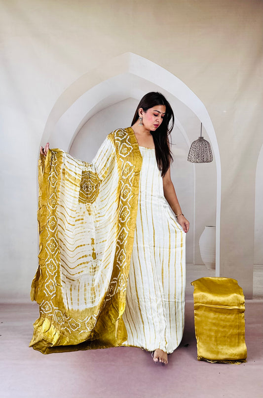 Modal Silk Tiy & Dye Bandhani dupatta 3 Pice suits