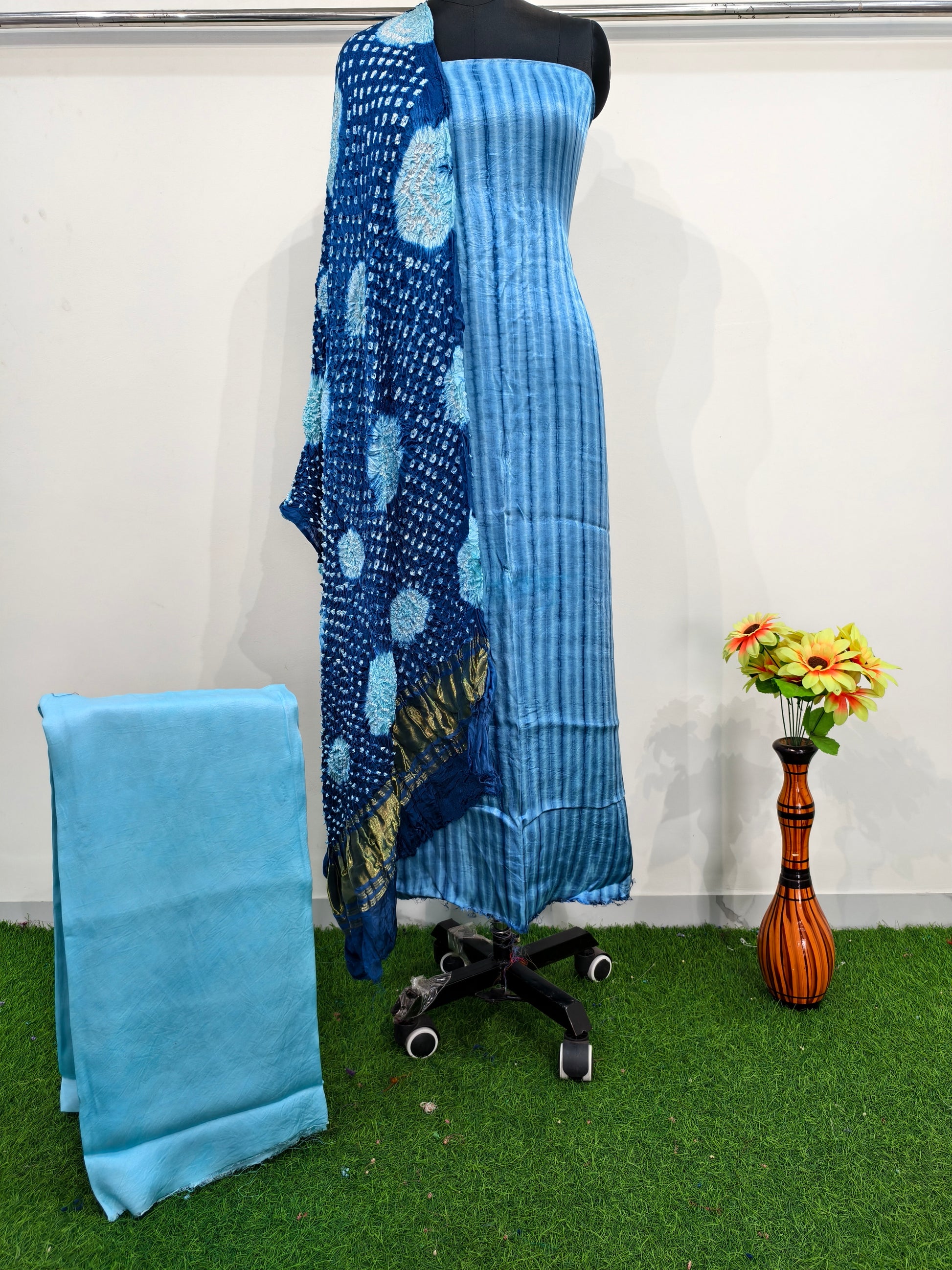 modal silk tiy dye & golti suit