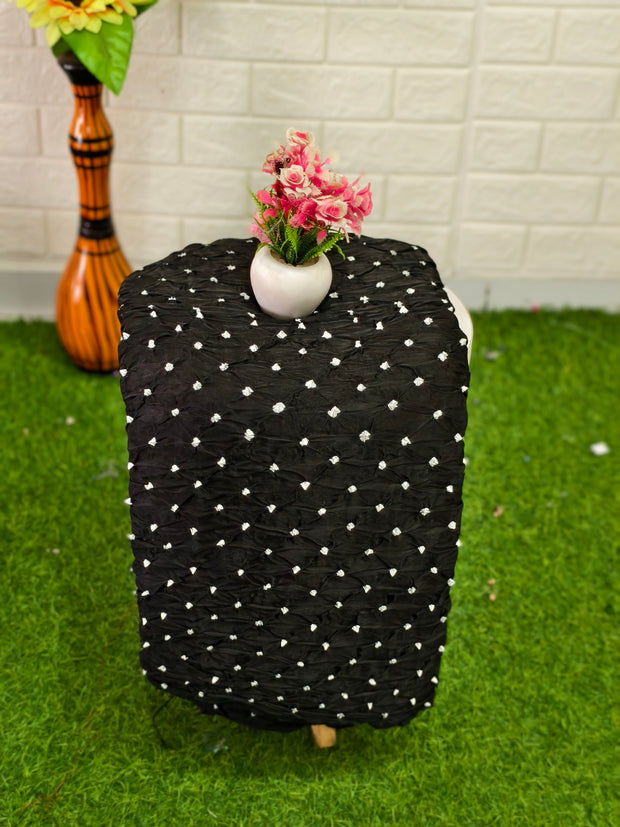 Premium Multi-Color Modal Silk Bandhej Suit Set | Handcrafted Bandhani Designer Dress Material with Zari Dupatta