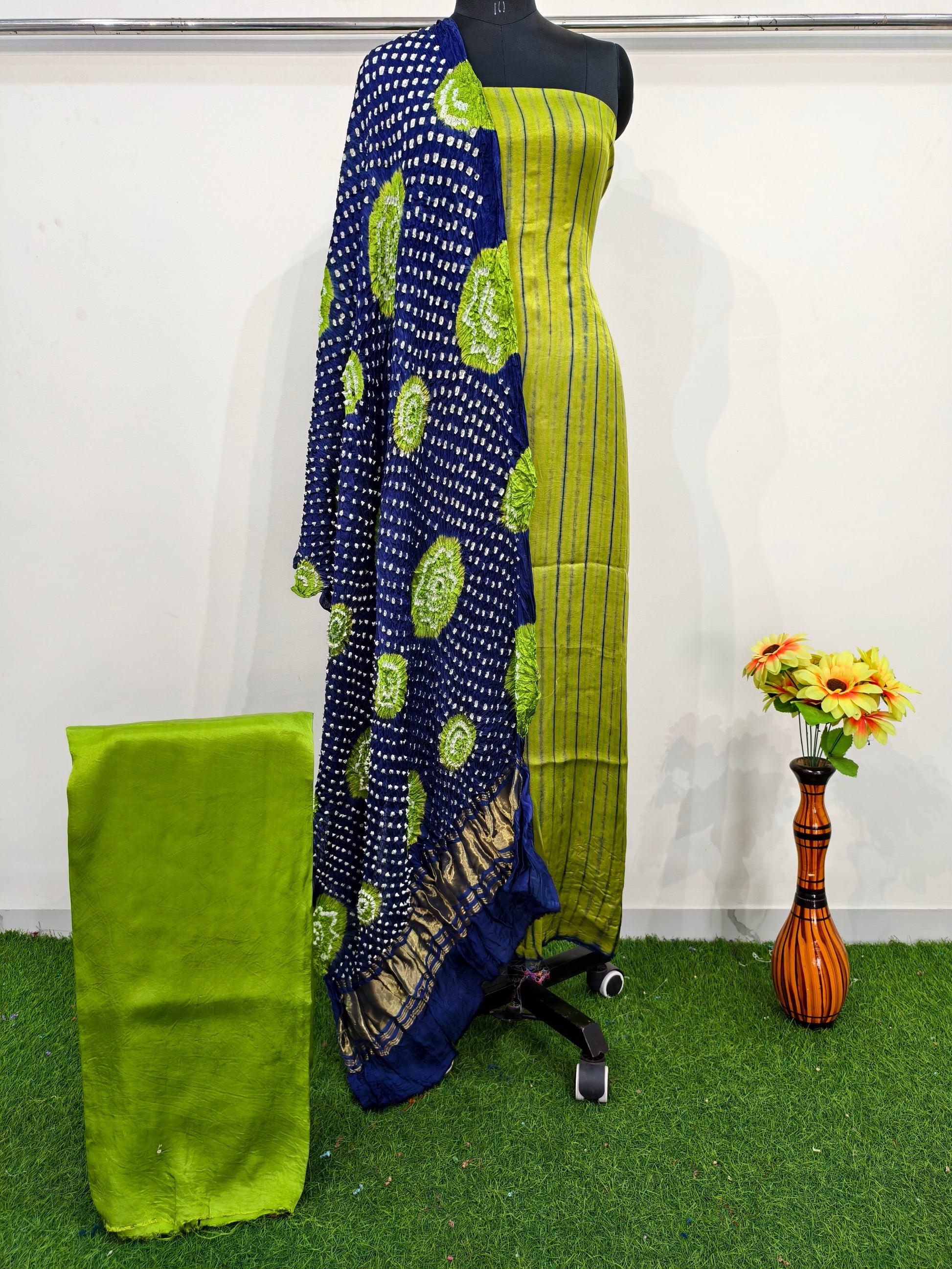 modal silk tiy dye & golti suit