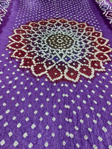 Premium Multi-Color Modal Silk Bandhej Suit Set | Handcrafted Bandhani Designer Dress Material with Zari Dupatta