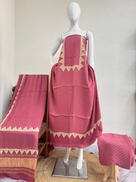 Modal Silk Ajrakh Hand Block Print Suit with Neptol Dye & Zari Pallu Dupatta – Premium Designer Ethnic Wear