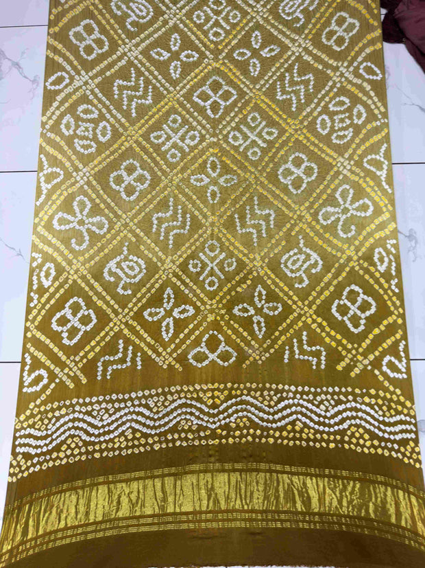 Modal Silk Shaded Lite & Dark Suit with Bandhej Barbhat Dupatta & Zari Pallu