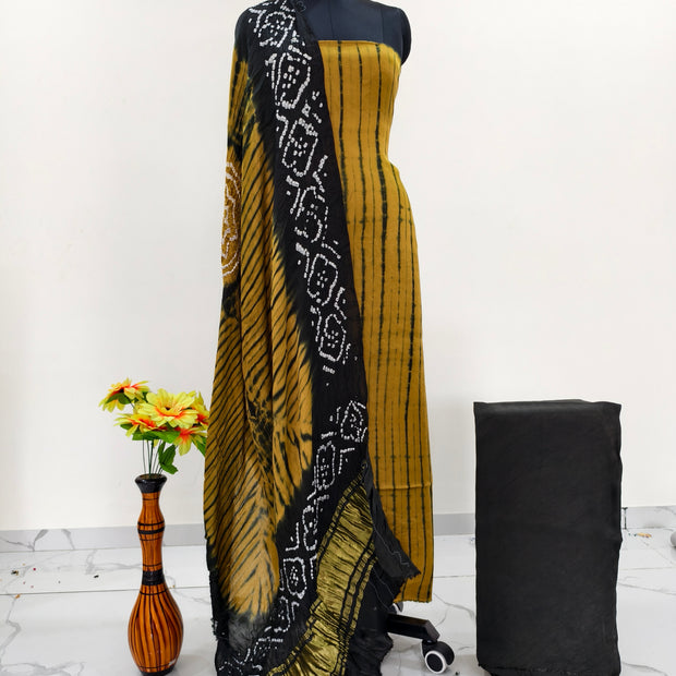 Modal Silk Tiy & Dye Bandhani dupatta 3 Pice suits