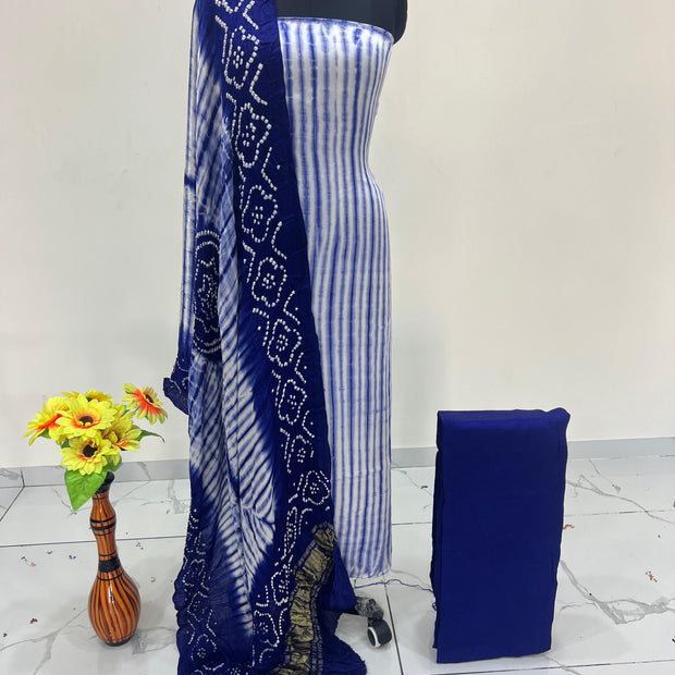 Modal Silk Tiy & Dye Bandhani dupatta 3 Pice suits