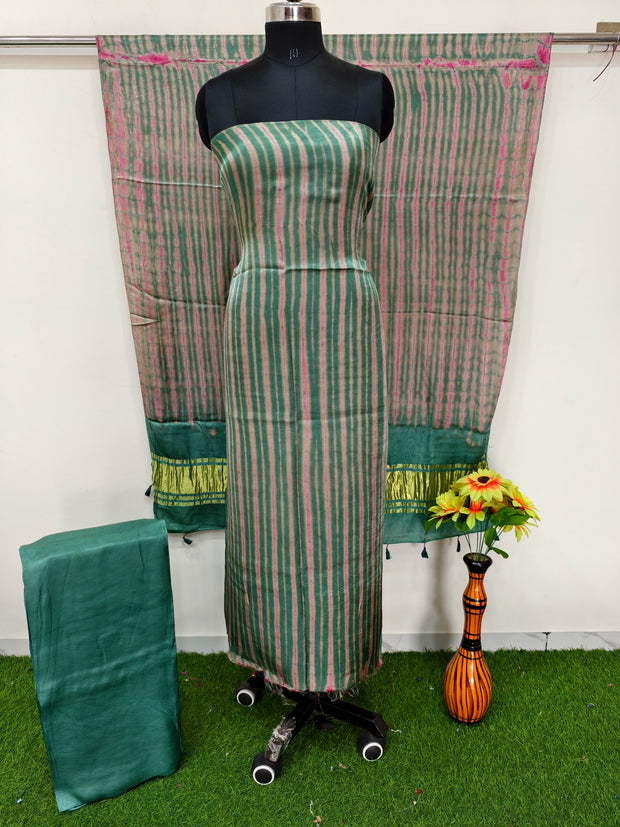 Modal Silk Tiy & Dye 3 Pice suit