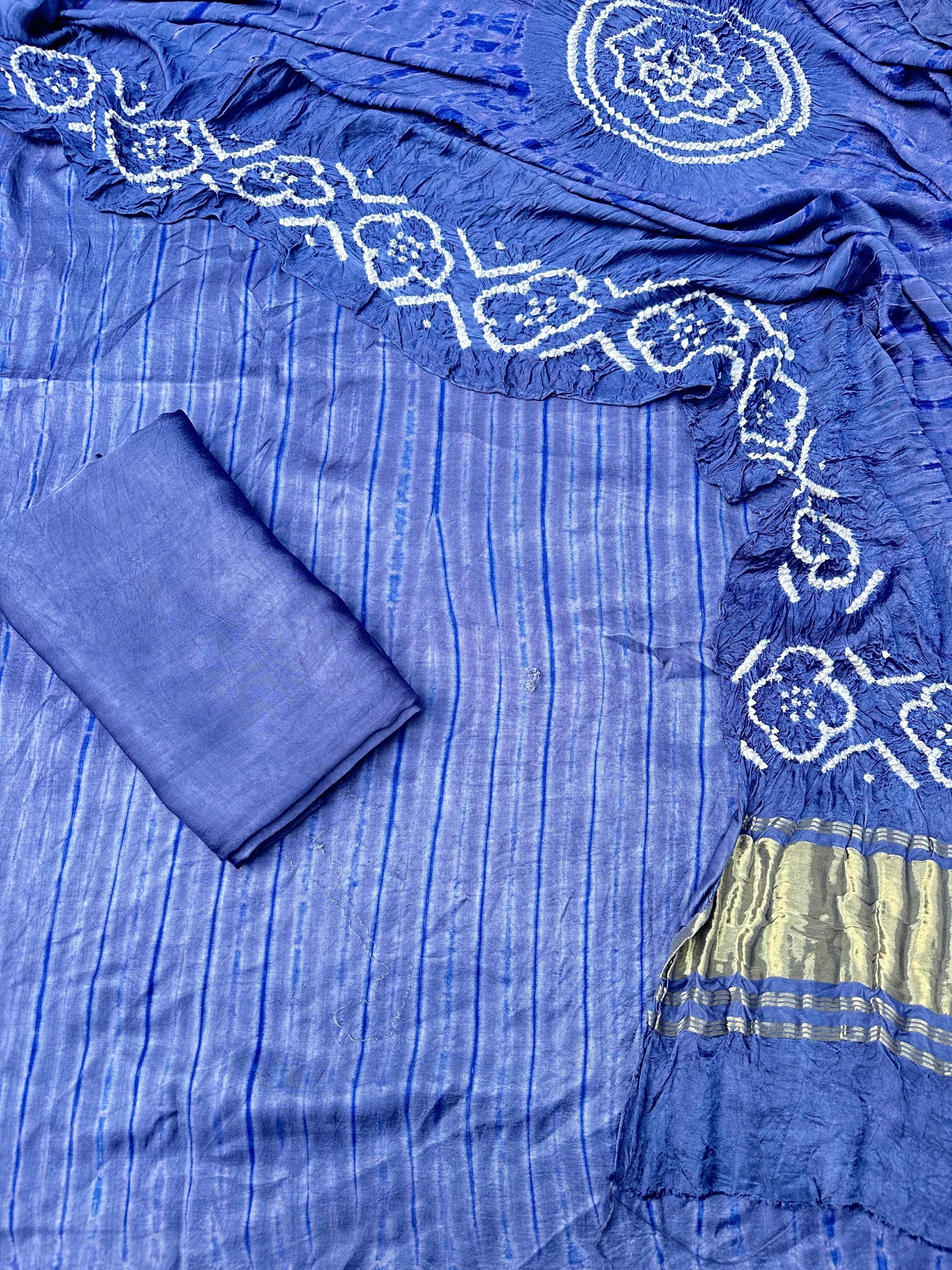 Modal Silk Tiy & Dye Bandhani dupatta 3 Pice suits
